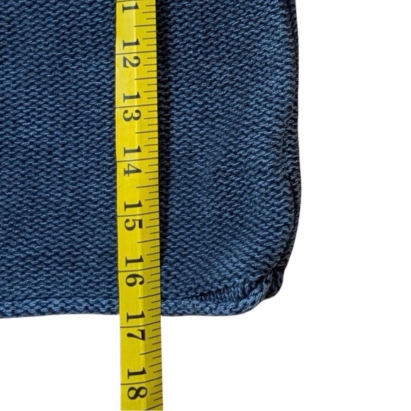 American Eagle Charcoal Cropped Knit Sweater XS 100% Cotton Minimal - Picture 8 of 9